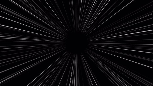 Abstract Anime Motion Speed Lines Effect. 4K Animation Video