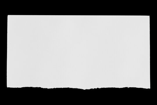 white sheet of paper on a black background