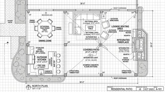 Patio floor plan