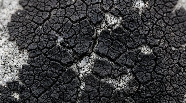 Dry cracked earth texture, black soil ground, desolate desert landscape closeup, arid barren wasteland pattern, drought natural background