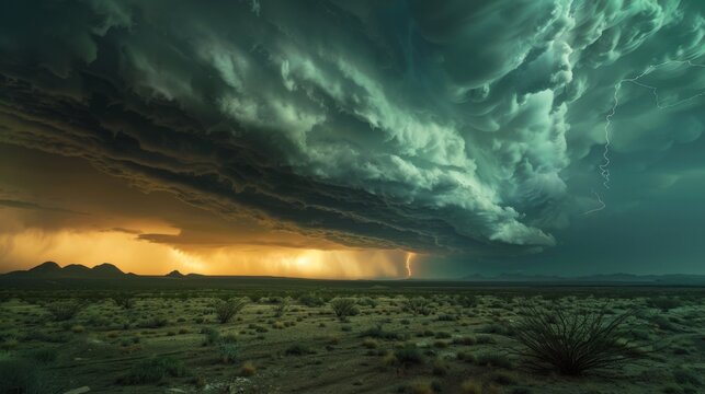 Canon EOS R5 captures stunning supercell storm in desert