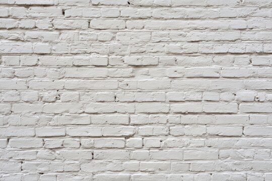Clean white brick wall background texture
