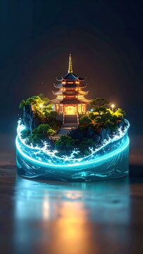 Fantasy temple