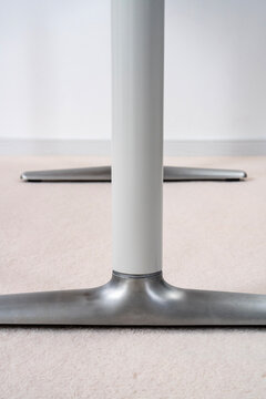 Silver legs of the business desk