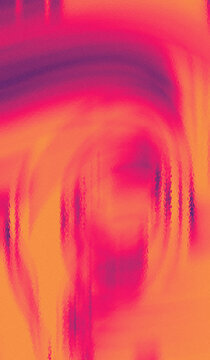 Abstract vibrant orange and hot pink swirl background, with soft glass, texture effect pattern