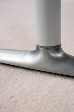 Silver legs of the business desk