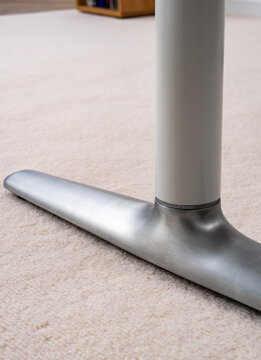 Silver legs of the business desk