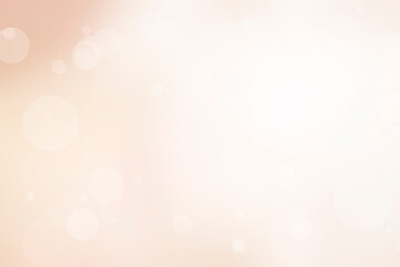 A bright peach mist background with soft bokeh circles and airy lighting creates a cheerful, spacious feel for text-heavy marketing cards. © Sergei