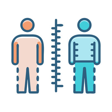 Height difference or compare, scale measurement, measurement tools