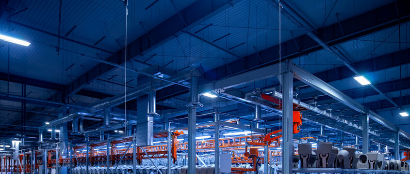 Blues workshop factory interior architecture