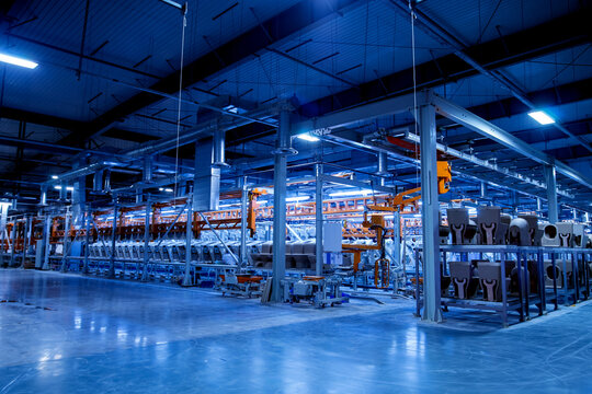 interior of modern factory