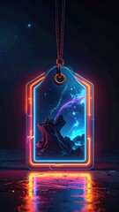 Neon tag art
