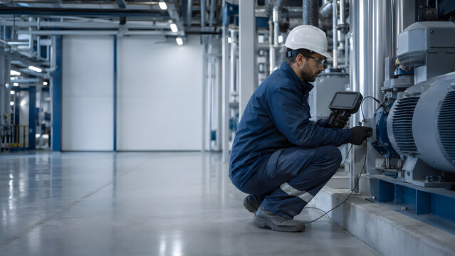Predictive maintenance inspection in clean industrial production area