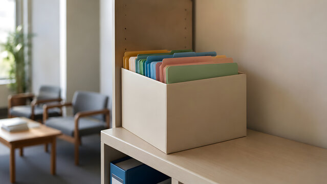 Community Office File Box for Housing Assistance