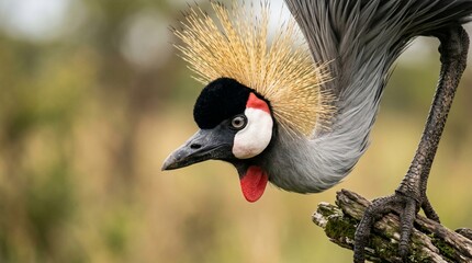 Crested crane bird © Agus