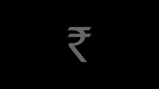 Indian India Rupee Rupees INR Currency Symbol Vibrant Rainbow Cinematic Intro Glow Neon Effect Elegant Product Branding Theme Intro Outro