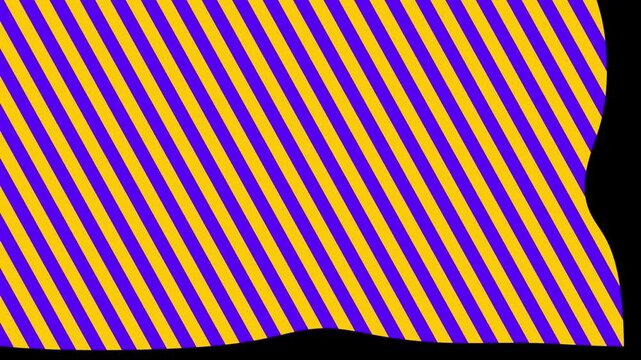 Wavy diagonal stripe pattern shape transition wipe on transparent background