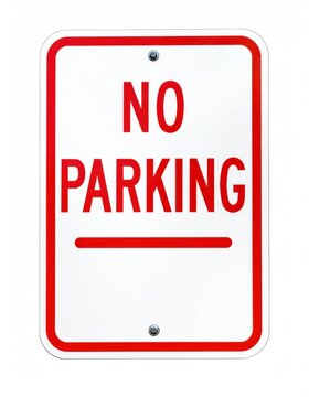 No parking sign