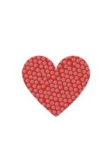 Fototapeta premium Creative Red Heart Collection with Modern Pattern and Line Designs