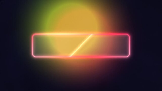 Futuristic Neon Glowing Rectangles Background with Abstract Light Effects for Digital Design and Technology