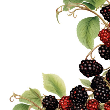 PNG Black berry line horizontal border blackberry fruit plant.
