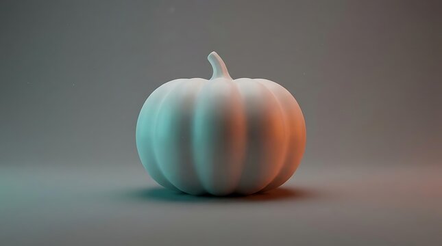 White pumpkin with dual color lighting