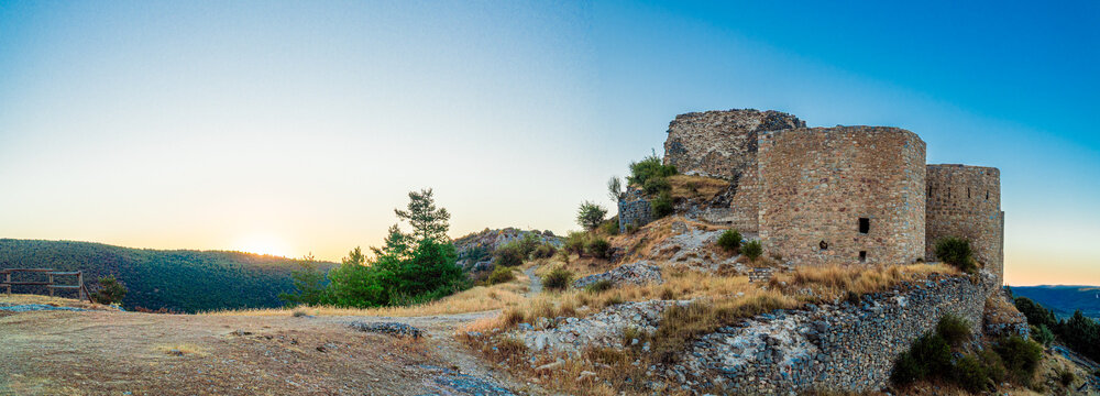 Rochafrida castle, in Beteta, Castilla la Mancha, Spain