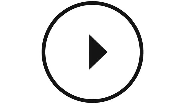 Play Pause Morph - Minimalist Flat Icon Loop Animation