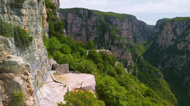 Monastery of Saint Paraskevi Above Vikos Gorge, Monodendri, Greece