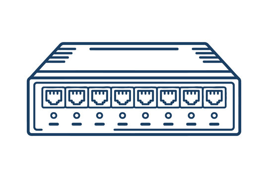 Network Switch Ethernet Icon
