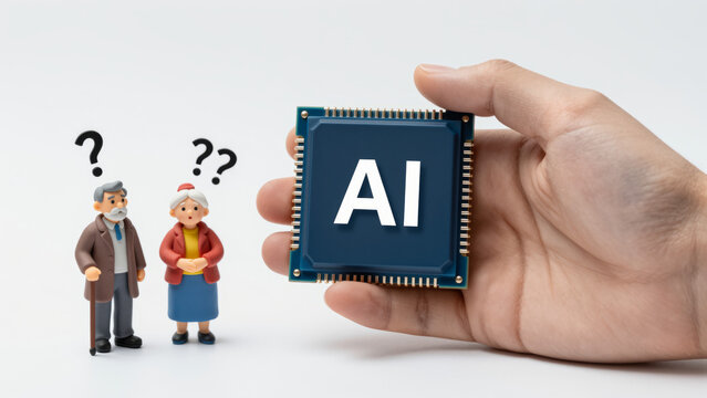 Older people are facing the widespread implementation of AI. Difficulties in distinguishing neurogenerative content from reality. Digital literacy helps seniors stay safe.