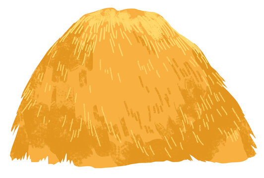 Illustration of a Vietnamese straw stack.