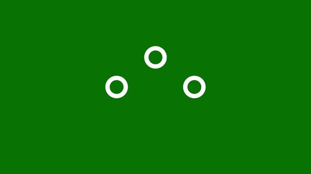 Stars twinkling with circles, blinking sparkling twinkling stars doodle cartoon animation, sparkle star light effect on green background, twinkle stars starlight 4k animation
