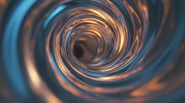 Abstract swirling vortex of light and energy