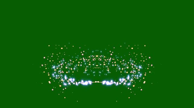 Sparkling star twinkle glitter white cartoon doodle animation, glowing twinkle particles, cinematic shimmer sparkle overlay effect, professional glitter decoration asset, on green background 4k video