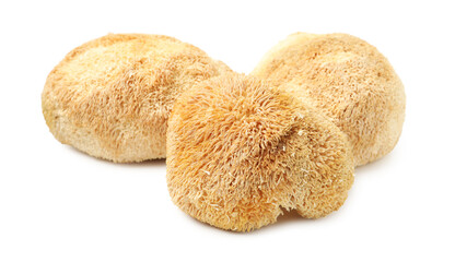Functional Lion's mane mushrooms isolated on white © New Africa