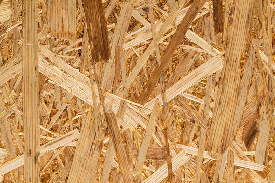 Detail Background of Oriented Strand Board Wood Surface