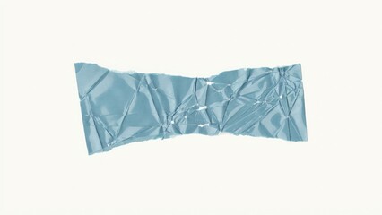 Fototapeta premium Crumpled light blue metallic paper scrap with wrinkled texture material texture metallic crumpled wrinkled