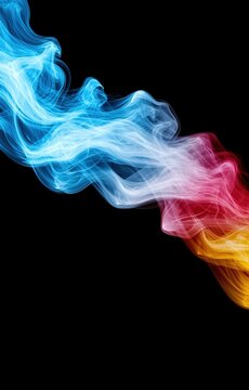 Colorful Abstract Smoke Wave