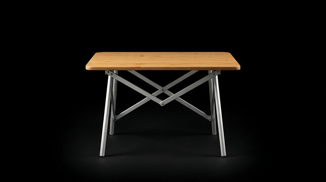 Folding bamboo side table design