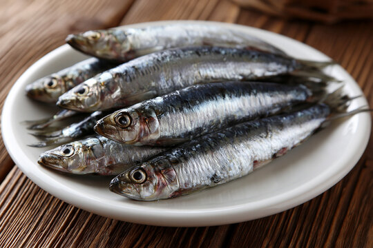 Fresh fish arranged on a plate for a meal