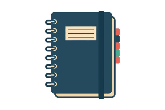 Spiral Notebook Vector Illustration