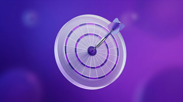 Glassmorphic Target Bullseye
