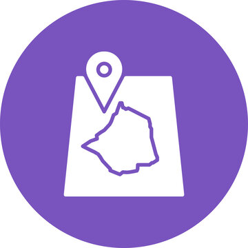 Dubai Location Circle Icon, Dubai Map Marker Icon, Dubai Location Pin Icon