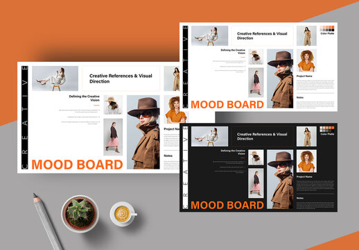 Creative Mood Board Layout Design
