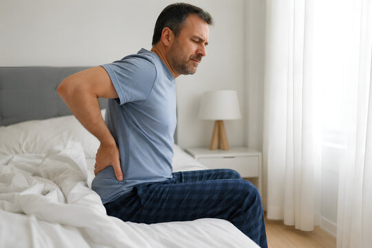 Morning lower back stiffness and lumbar pain after sleep