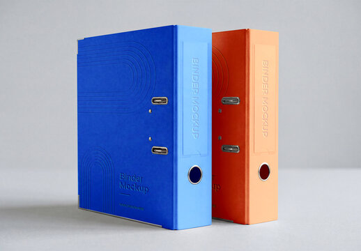 Office Ring Binder Mockup Set