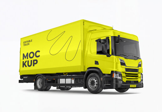 Box Truck Mockup Template