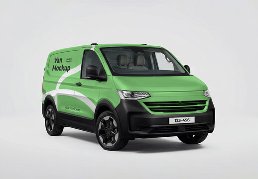 Delivery Cargo Van Mockup Template