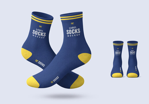 Socks Label Mockup